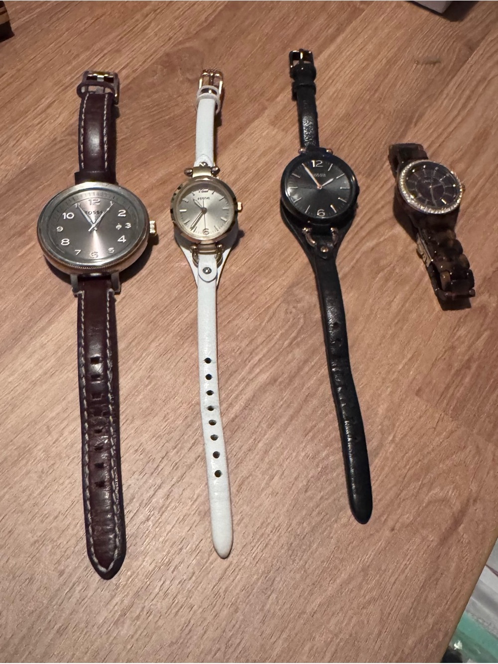 Set of 4 Fossil watches